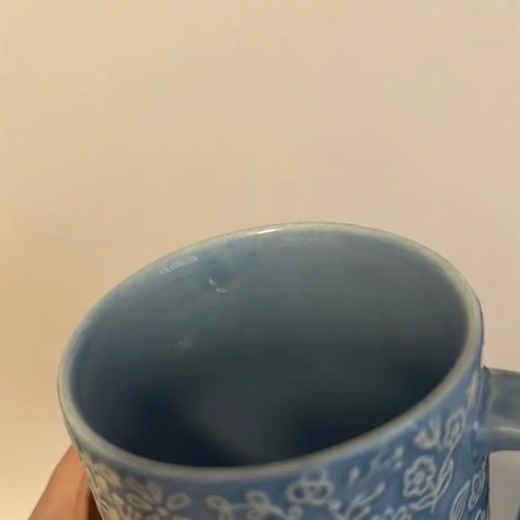 Blue Floral J Floral Coffee Mug 💙 - Picture 2 of 3